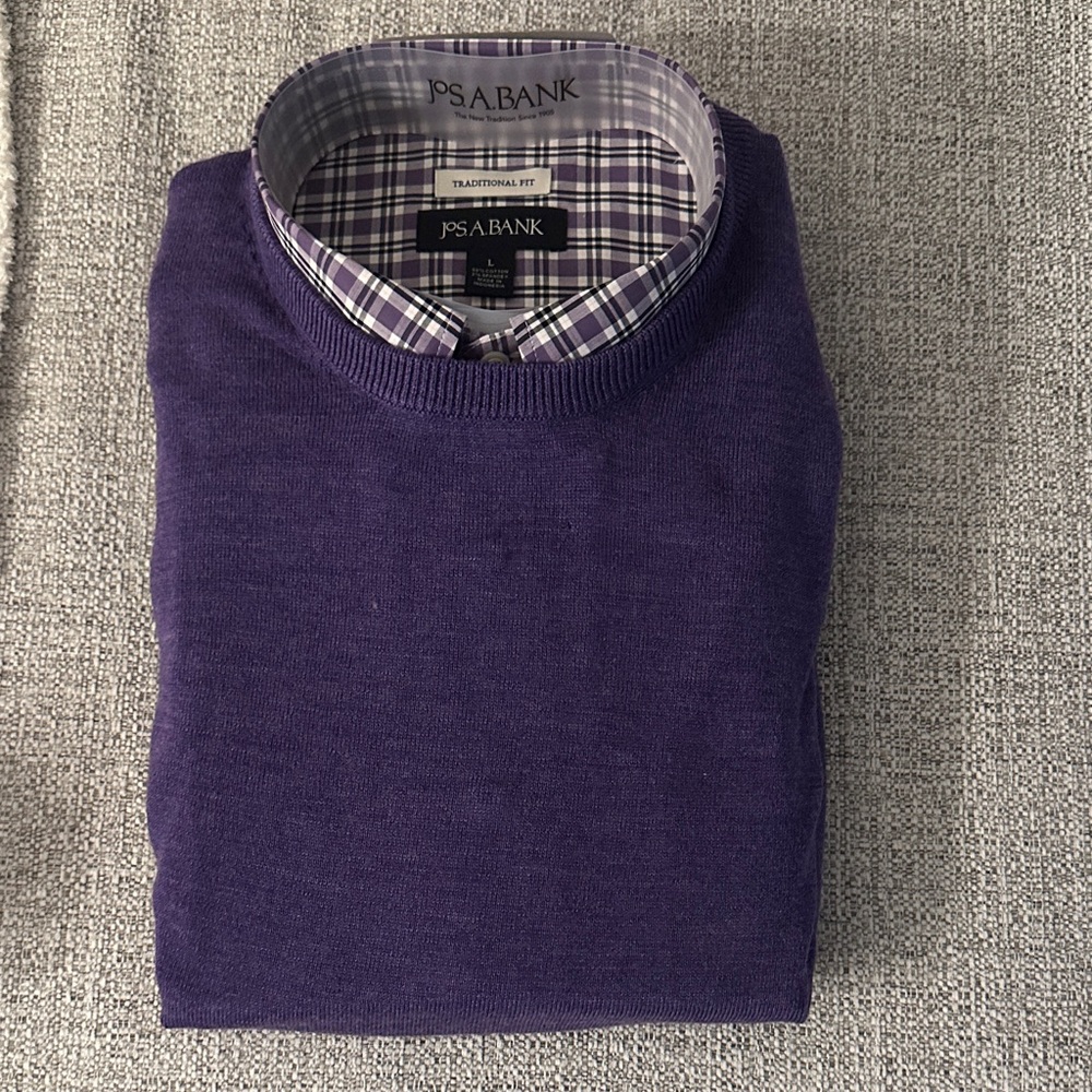 Jos A Bank shirt 👔 and sweater